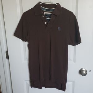 Abercrombie & Fitch Dark Brown Polo Shirt
